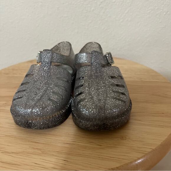 Mini Melissa Aranha silver glitter fisherman sandal toddler 7 - Picture 5 of 11